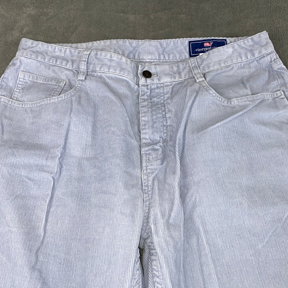 Vineyard Vines Corduroy Pants Mens 36x34 Blue 5-Pocket Straight Coastal Nautical - Picture 10 of 12